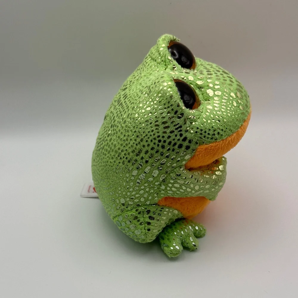 Ty Beanie Boos Speckles Frog Plush 2014 Green Stuffed Animal with Tag 3/$30